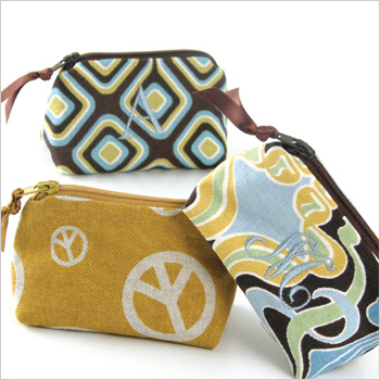 personalized printed cotton coin purse